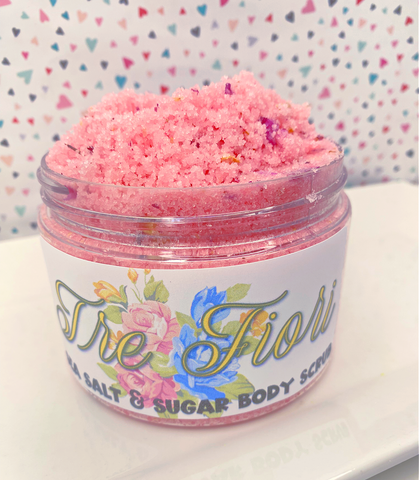 Tre Fiori Sea Salt and Sugar Body Scrub