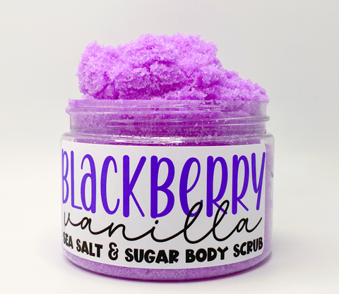 Blackberry Vanilla  Sea Salt and Sugar Body Scrub