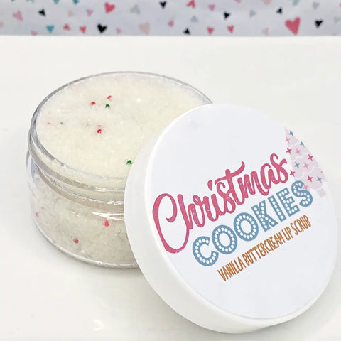 Christmas Cookie- HOLIDAY - Vanilla Buttercream Lip Scrub VEGAN