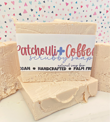 Patchouli + Coffee SCRUBBY Handmade Soap Bar