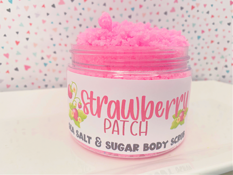 Strawberry Patch Sea Salt and Sugar Body Scrub