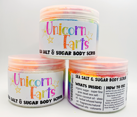 Unicorn Farts Sea Salt & Sugar Body Scrub